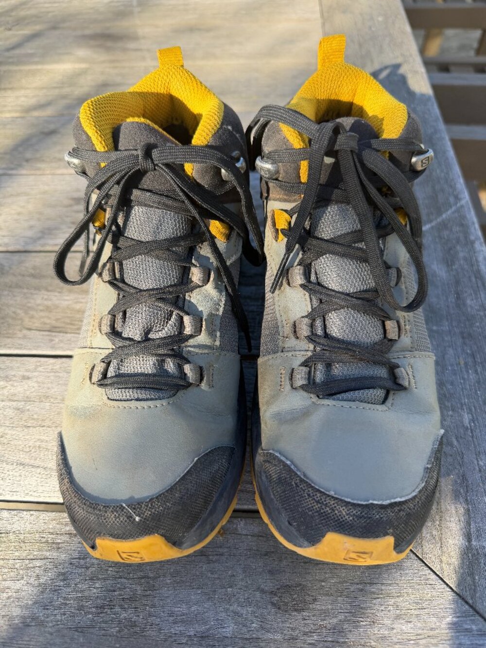 Youth Salomon Outward Waterproof Hiking Boots, Size 2